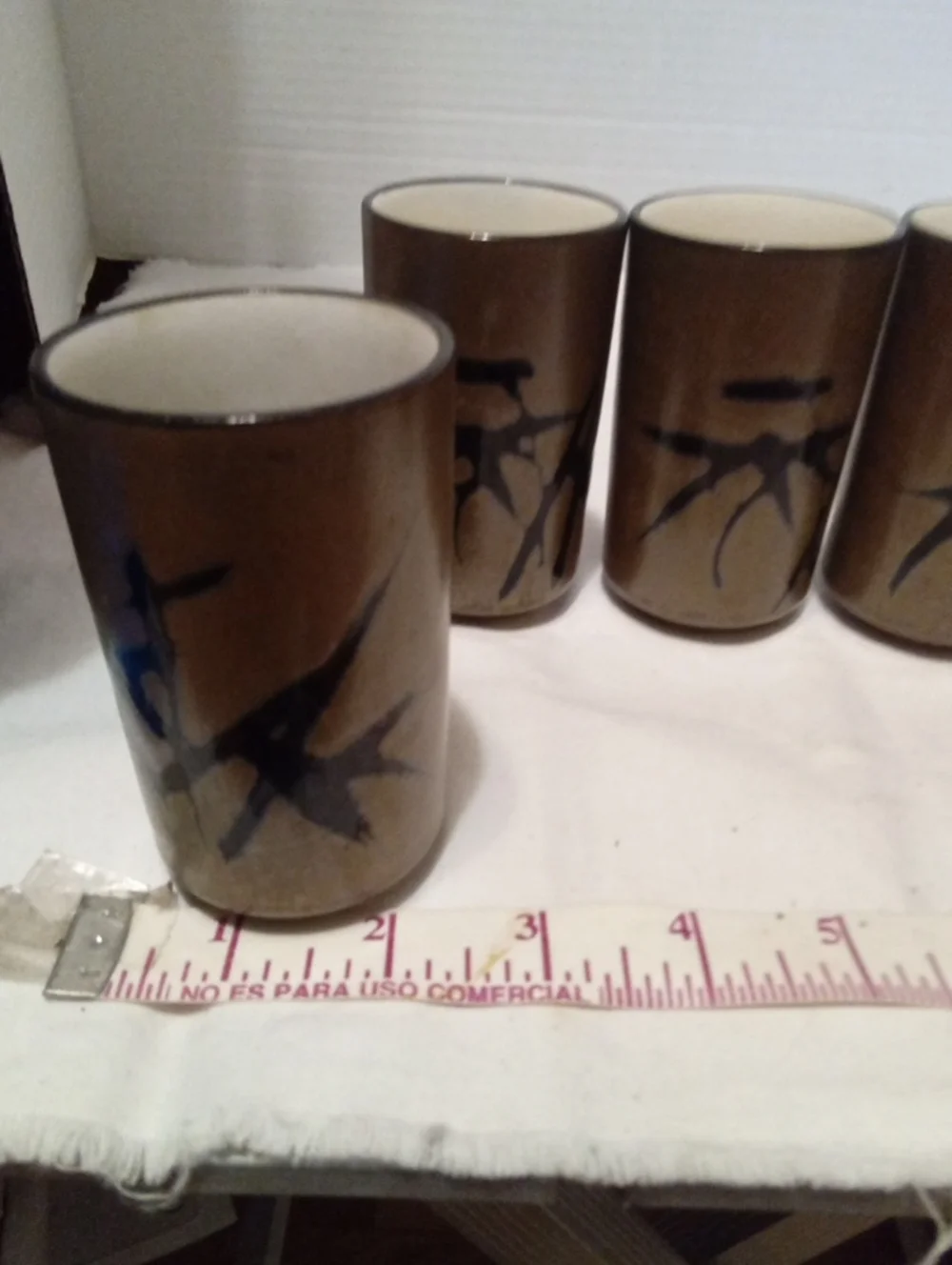 Vintage  Otagiri Stoneware Tea  Or Sake  Cups From Japan 6